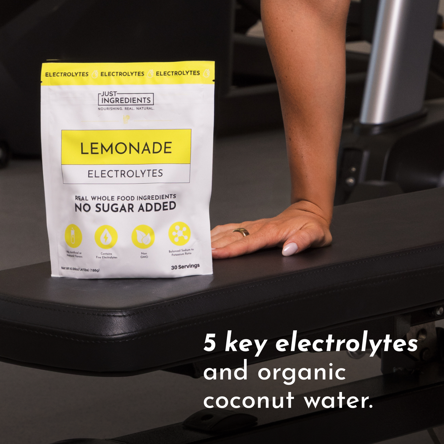 JUST INGREDIENTS Electrolytes — 10-Stick Variety Pack | Hydration Powder | Portable Drink Mix Packets