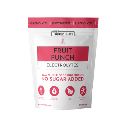 JUST INGREDIENTS Electrolytes — 10-Stick Variety Pack | Hydration Powder | Portable Drink Mix Packets
